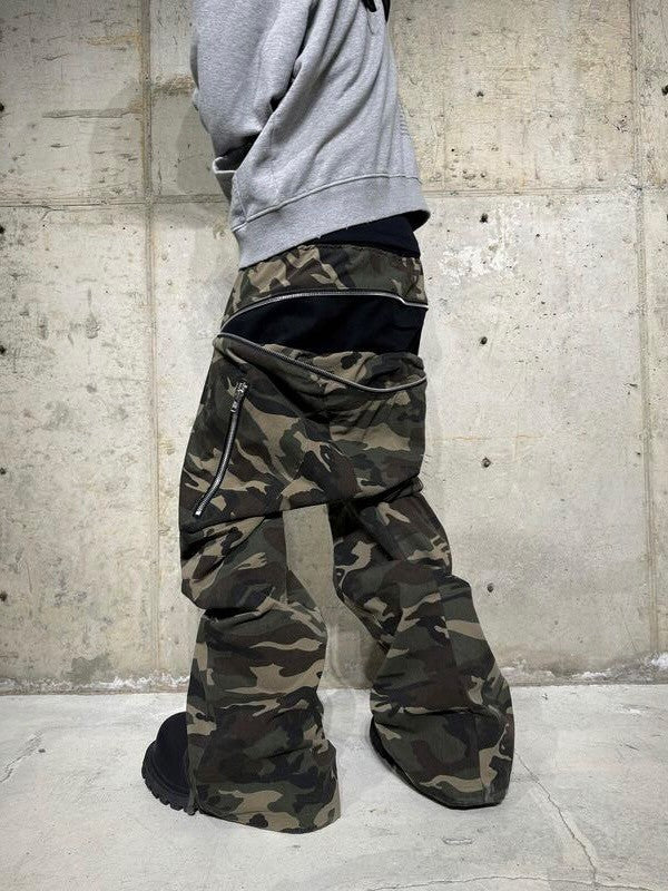 【roaringrad】ZIPPER SAGGING PANTS CAMOUFLAGE