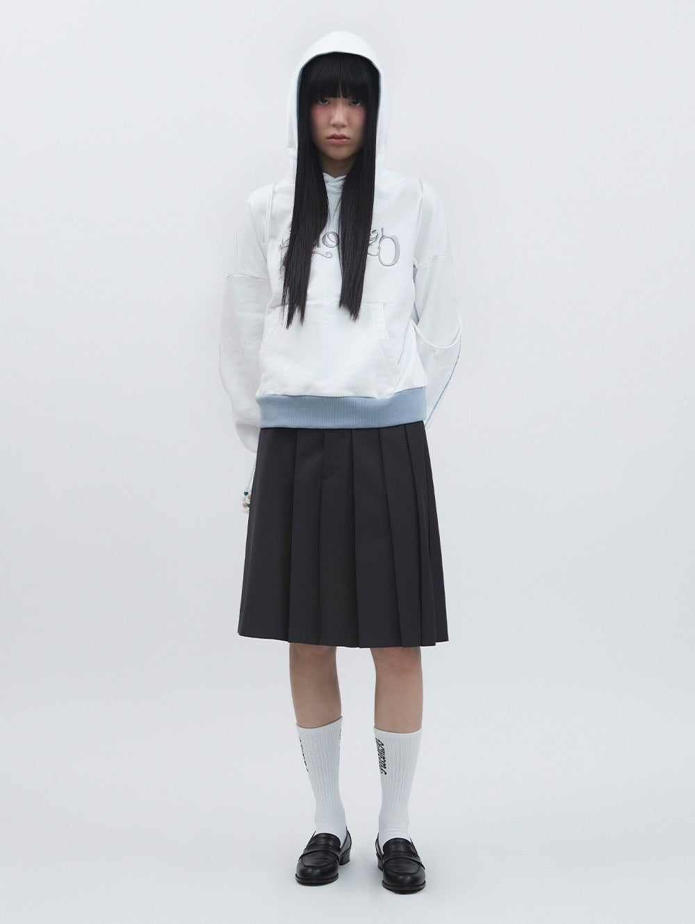 【TUOMIO】GRAPHIC BLOCK HOODIE