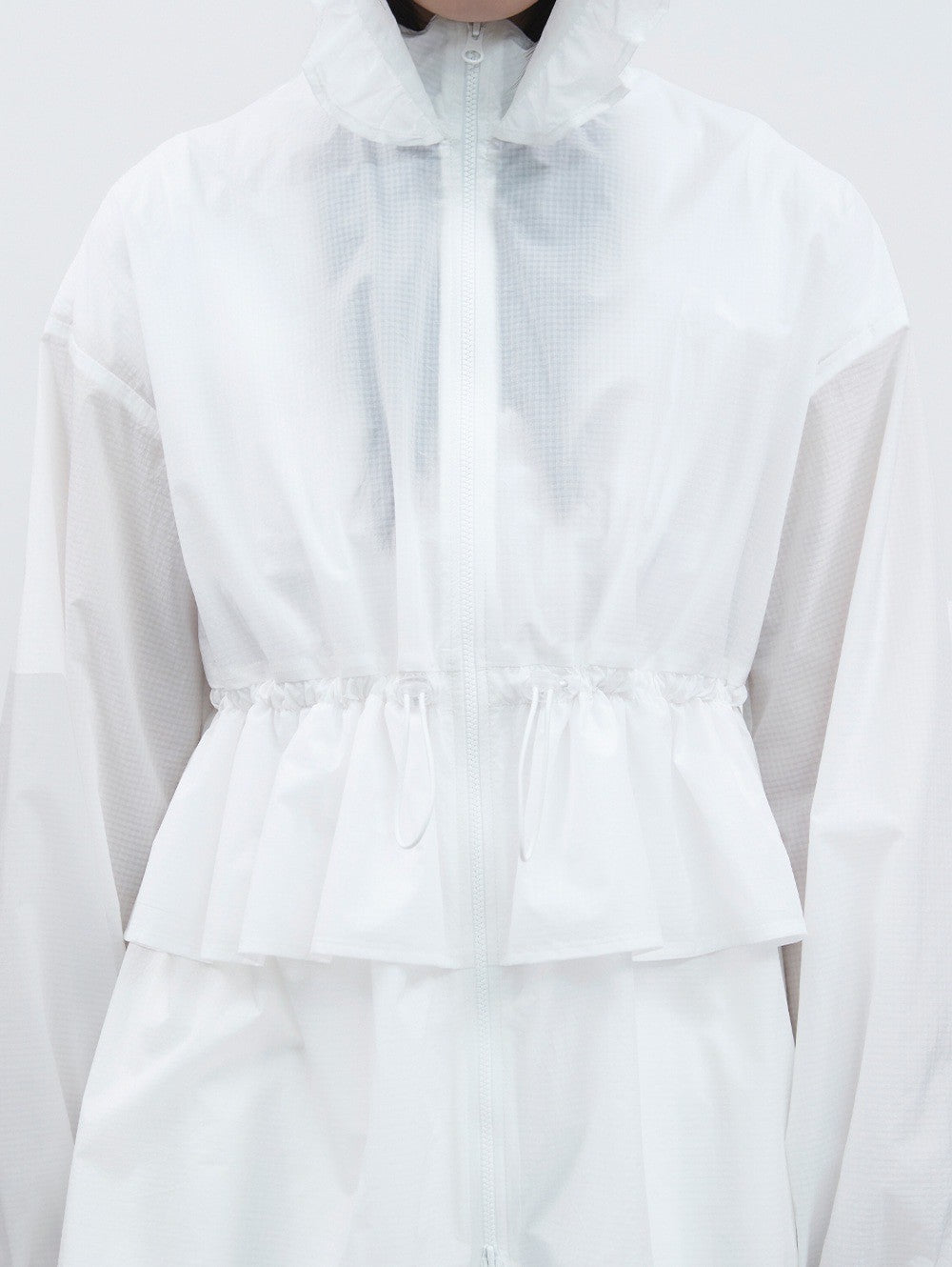【TUOMIO】FRILL LAYERED HOOD JACKET