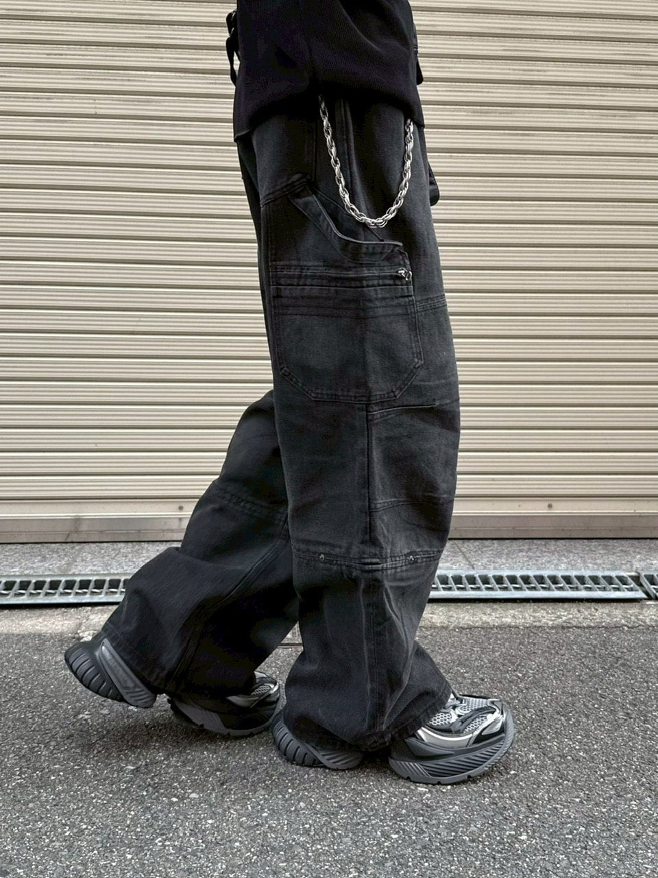 大阪店WEB限定受注制【Chikashitsu +】straight fit carpenter denim pants