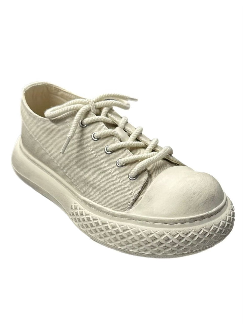 受注制【Chikashitsu +】volume toe canvas sneaker (2color)