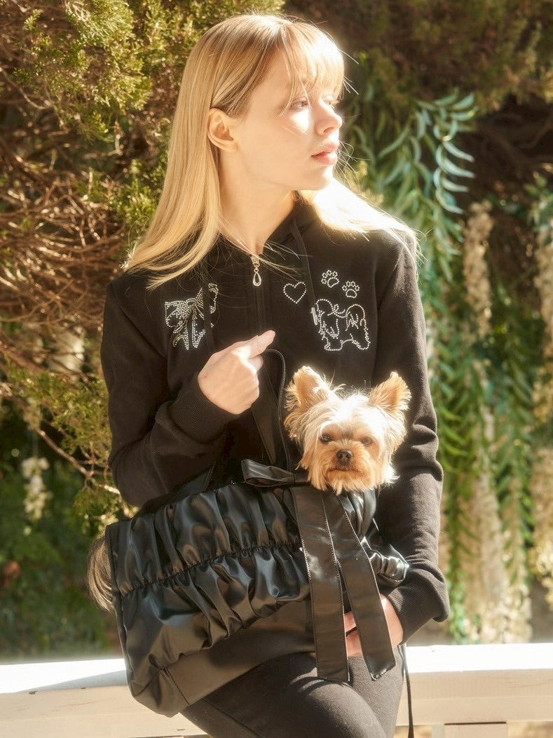 【ODDONEOUT】[ODDONEOUTXthesallyslaw] SHIRRING BAG / 【オッドワンアウト】シャーリングリボンハンドバッグ