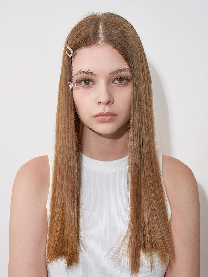 【ODDONEOUT】CRYSTAL BUTTERFLY DROP HAIR CLIP (1EA)