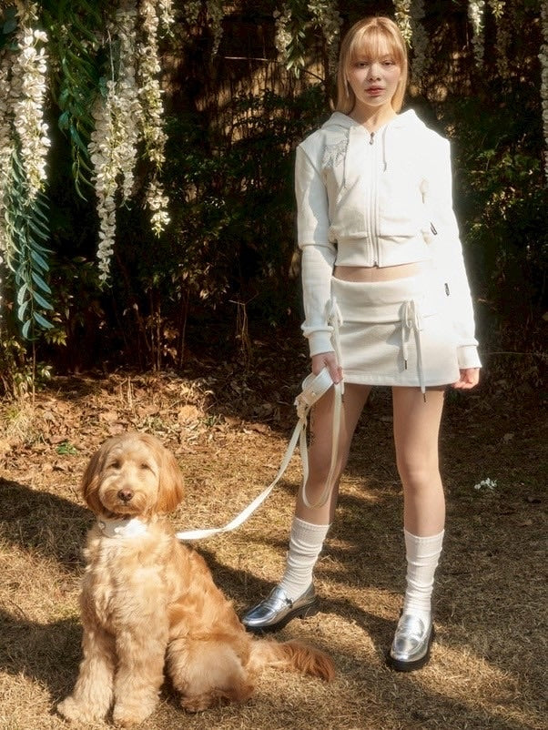 【ODDONEOUT】[ODDONEOUTXthesallyslaw] LOW RISE SWEAT SKIRT