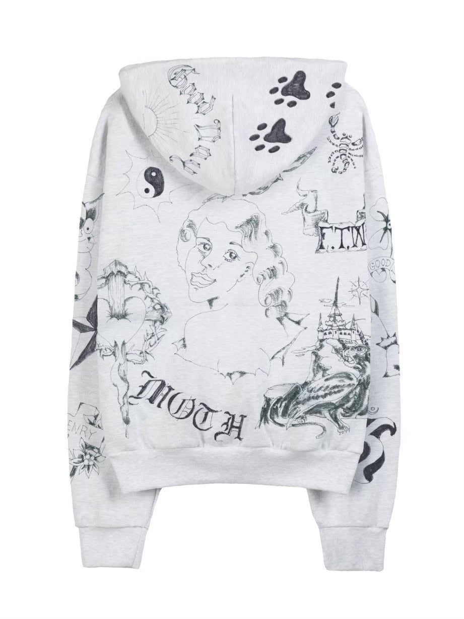 【BASKETCASE】SAILOR, zip hoodie