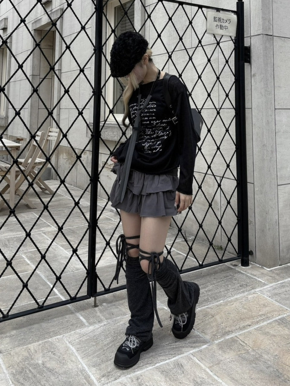 受注制【nmtc +】see through lettering long sleeve (3color) / 【エヌエムティーシープラス】シースルーレタリングプリント長袖Tシャツ