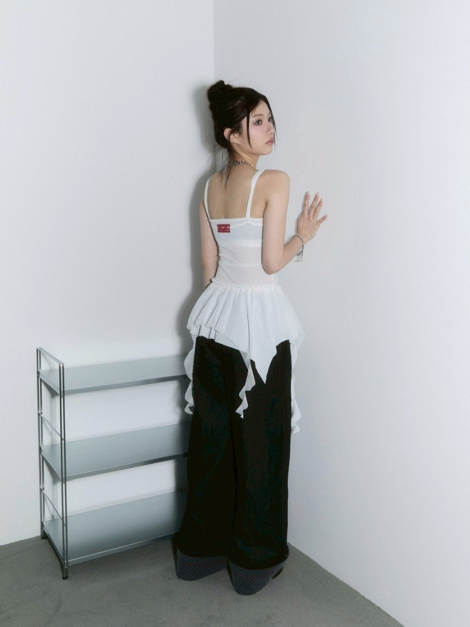 【CHERRYQUIRI】frill layered sleevless / 【チェリーキュリー】フリルレイヤードキャミソール