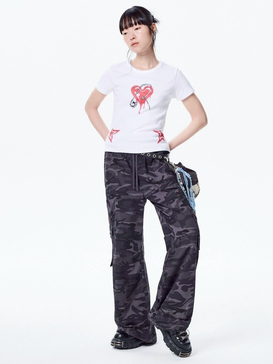 【runningHIGH】MELTING HEART H/S TEE