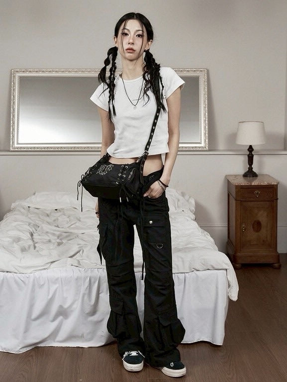 【BLACK PURPLE】Glow Corset Bag