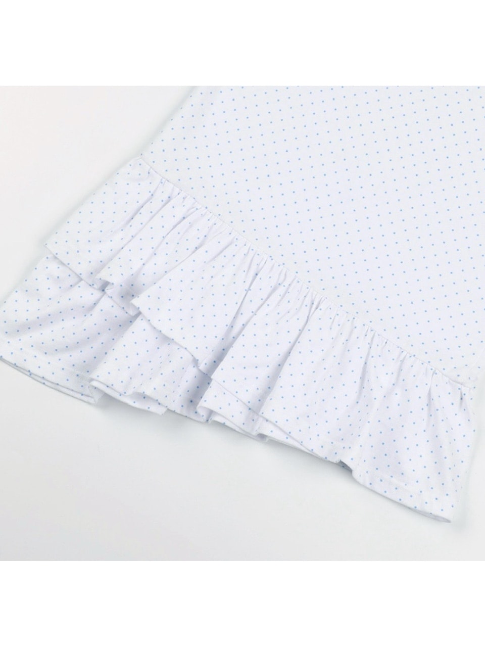 【FANCY CLUB】Frill Layered Dot Tee / フリルレイヤードドット半袖Tシャツ