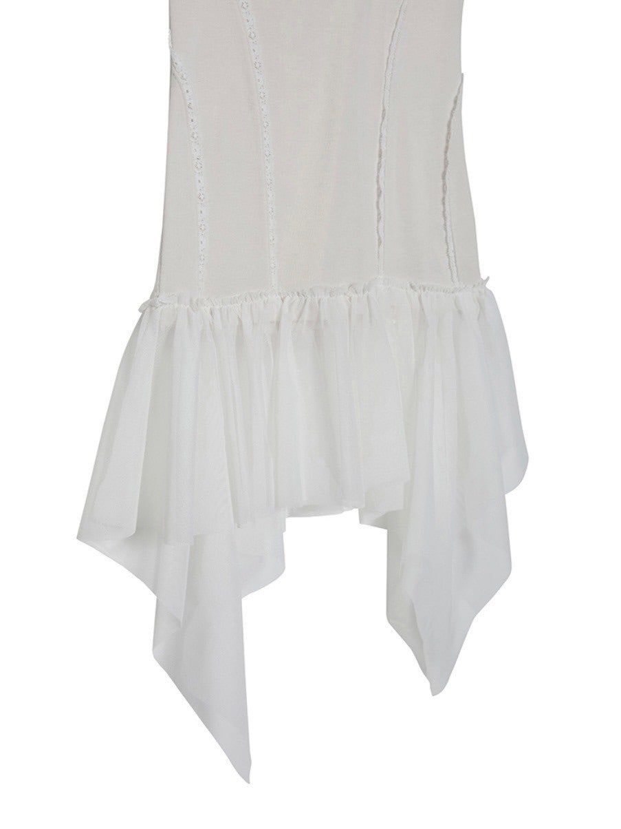 【FLAREUP】Layered Lace Frill Sleeveless