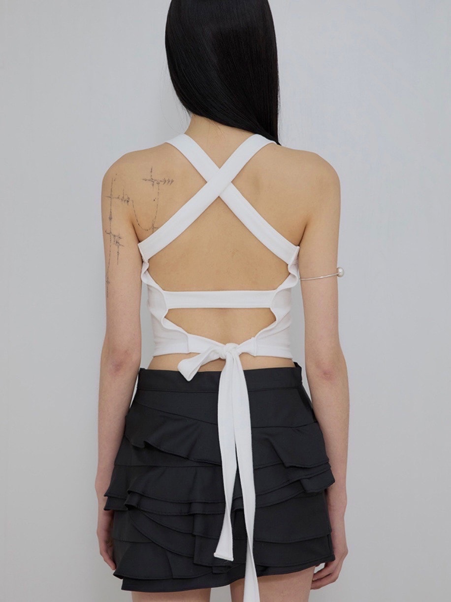 【FLAREUP】Backless Strap Sleeveless