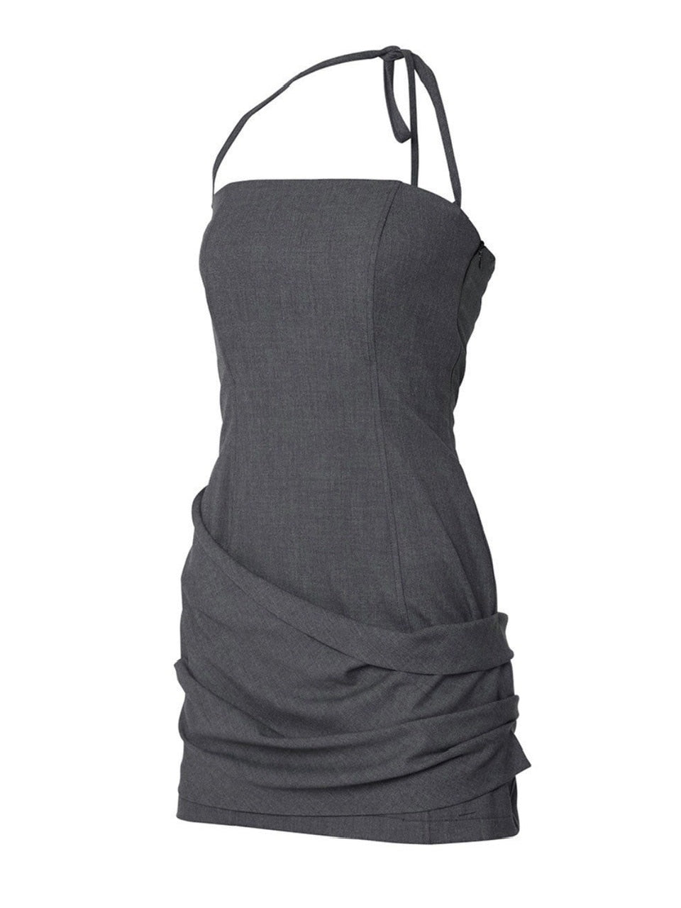 【FLAREUP】Asymmetrical Draped Dress