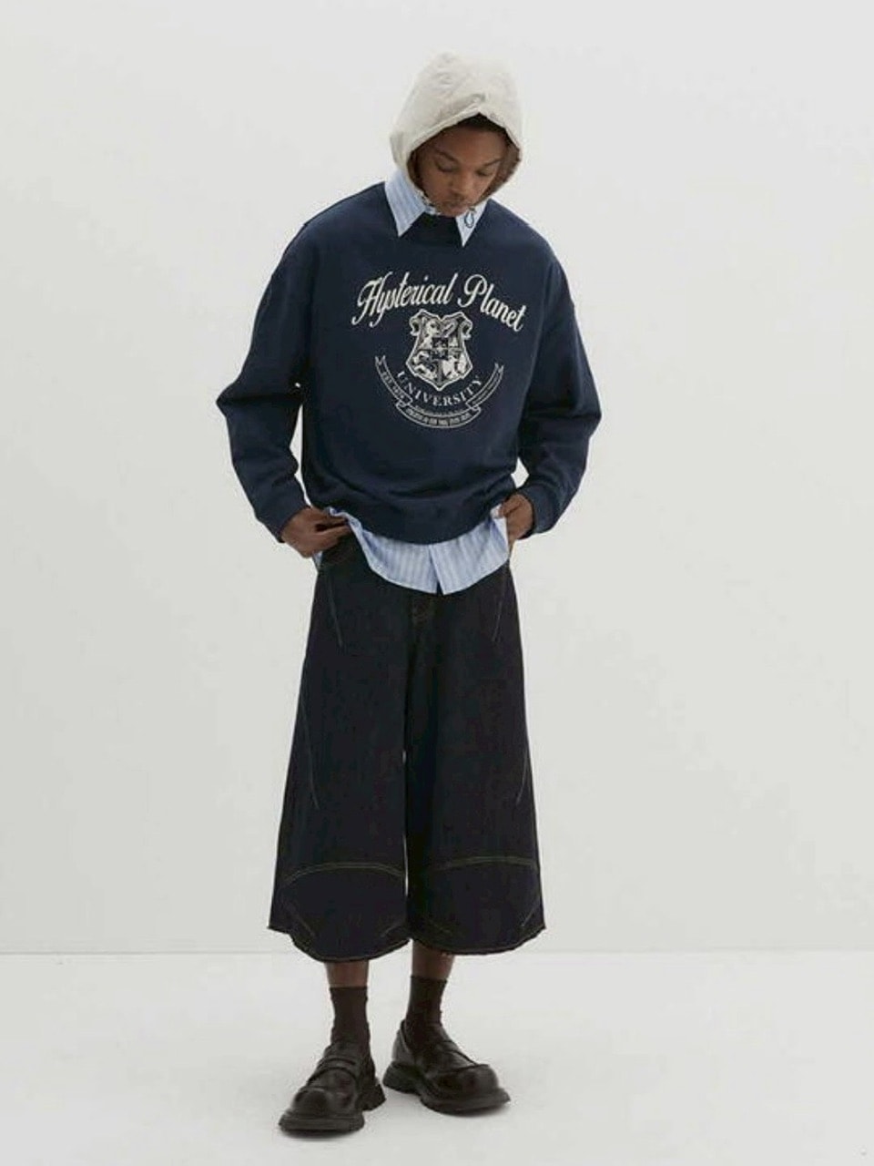 【DNSR】Multi-Dart Bermuda Denim Shorts