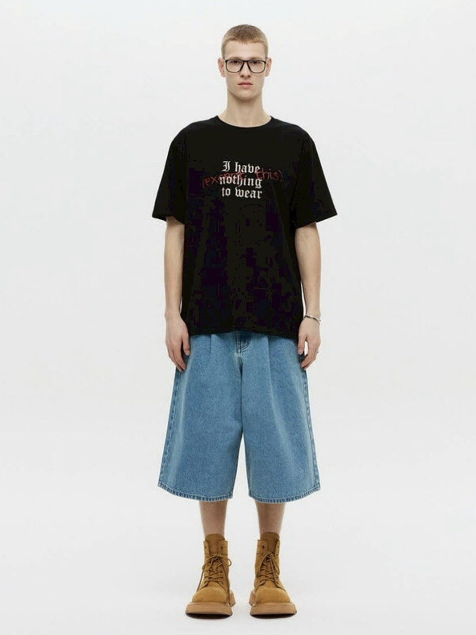 【DNSR】Lettering Half Sleeve Tee