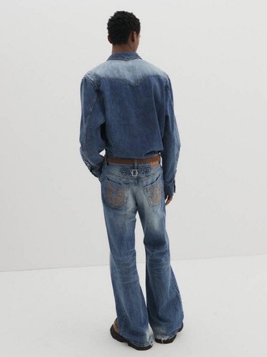 【DNSR】Western Flare Denim Pants