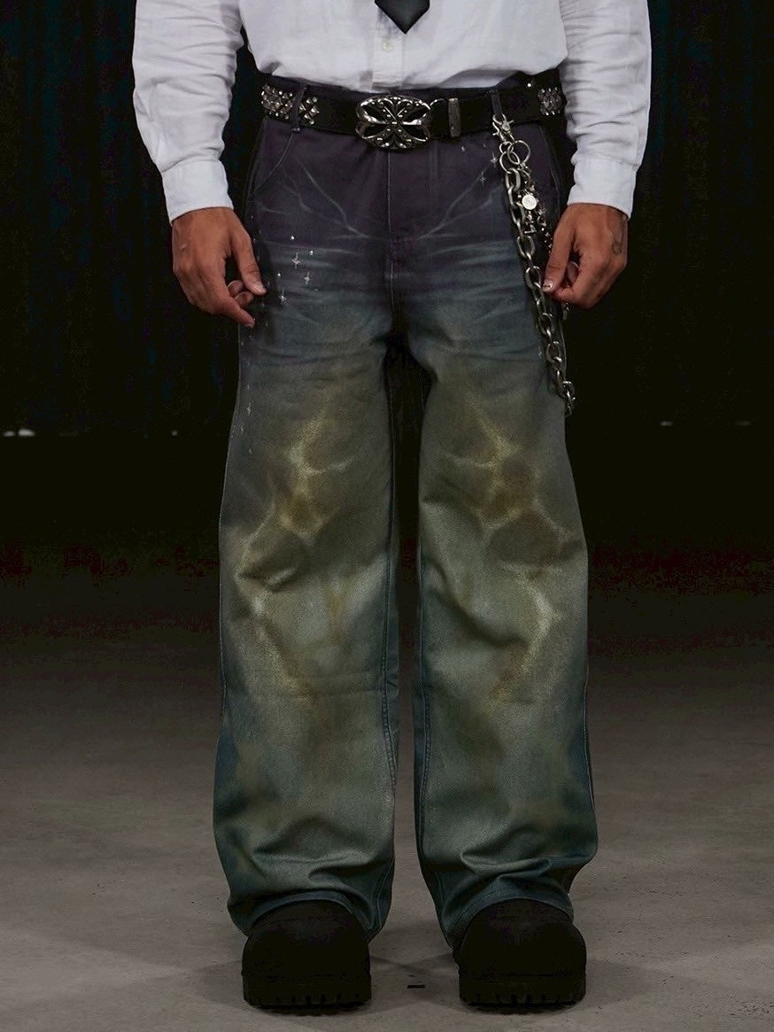 DND4DES】OCEAN PSYCHEDELIC RHINESTONE JEANS – PRESSING WEB SHOP