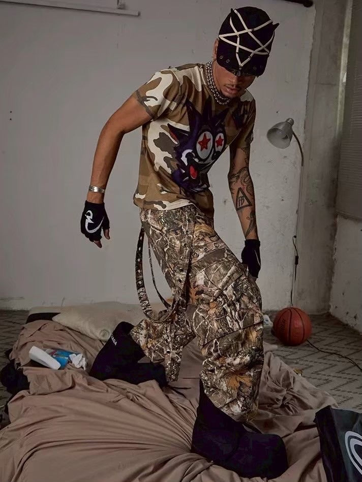 【DND4DES】BOOM! FELIX CAMO GRAFFITI TIGHT T-SHIRT