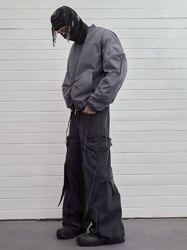 【DND4DES】MULTI-LAYERED DECONSTRUCTED CARGO JEANS