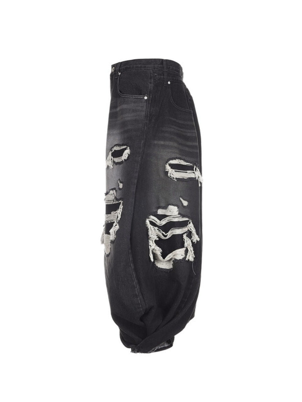 SURGERY】surgery double folding over wide baggy jeans – PRESSING