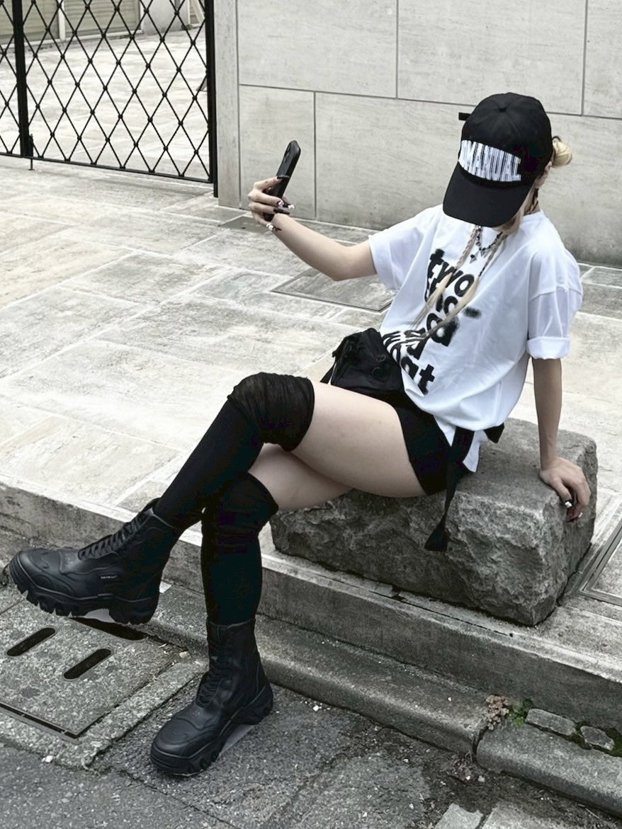 受注制【nmtc +】blurry design tee (3color)