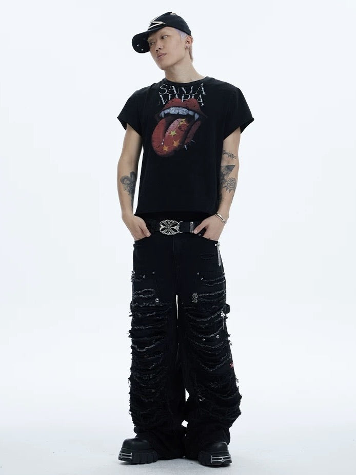 【DND4DES】JEWELED LUMBERJACK PANTS