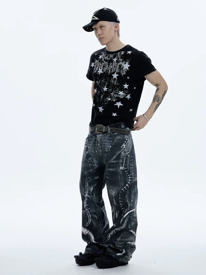【DND4DES】ALIEN VENOM PRINTED PANTS