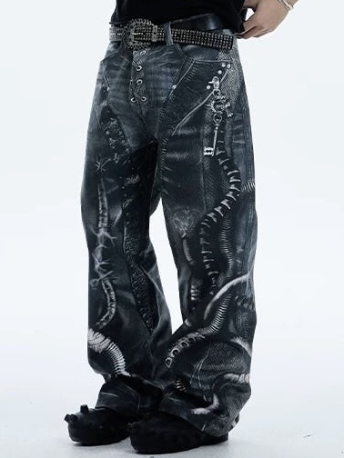 【DND4DES】ALIEN VENOM PRINTED PANTS