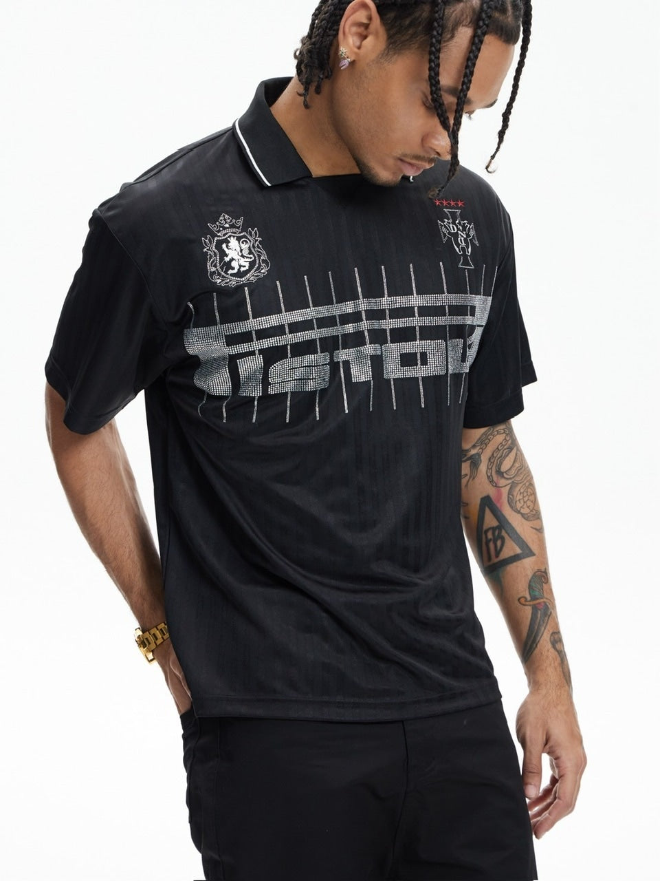 【DND4DES】SLOGAN DIAMOND FOOTBALL SHIRT