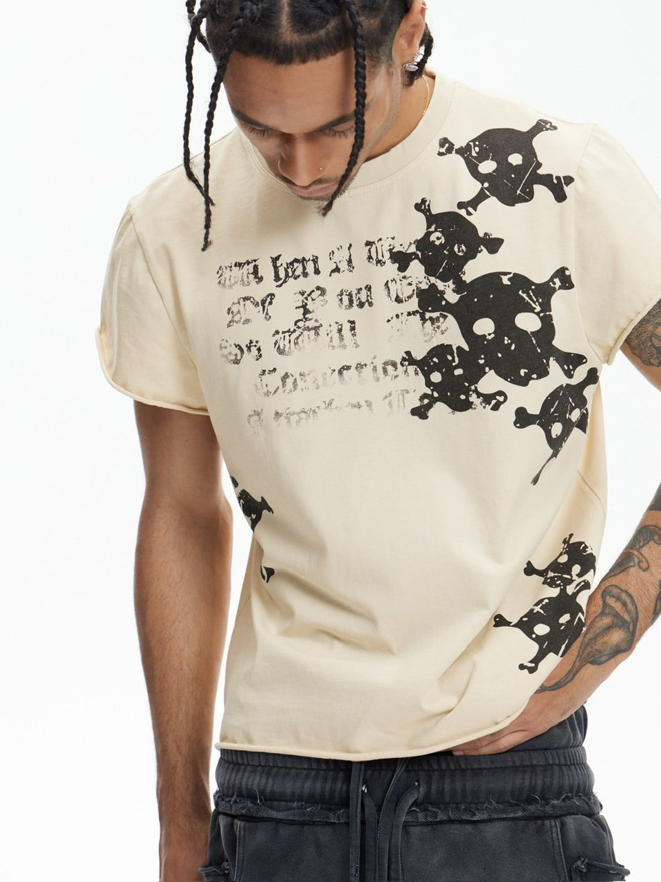 【DND4DES】SKULL WAISTCOAT T-SHIRT