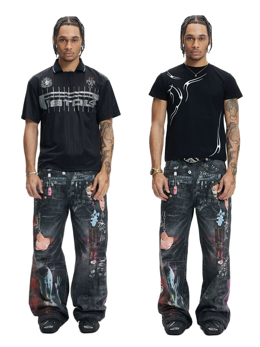【DND4DES】MULTI-WAIST PENDANT GRAPHIC PANTS