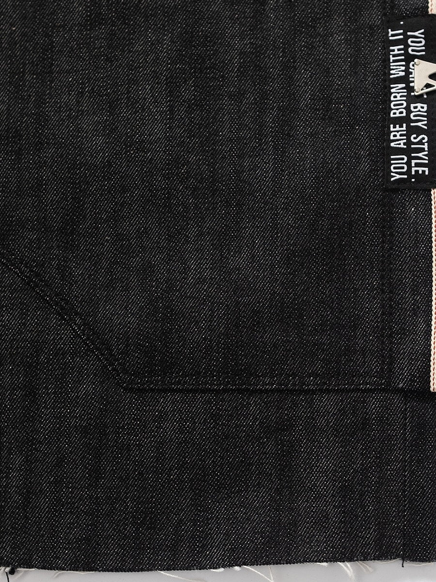 【F.V.V.O】RED SELVEDGE EMBROIDERED RAW DENIM JEANS