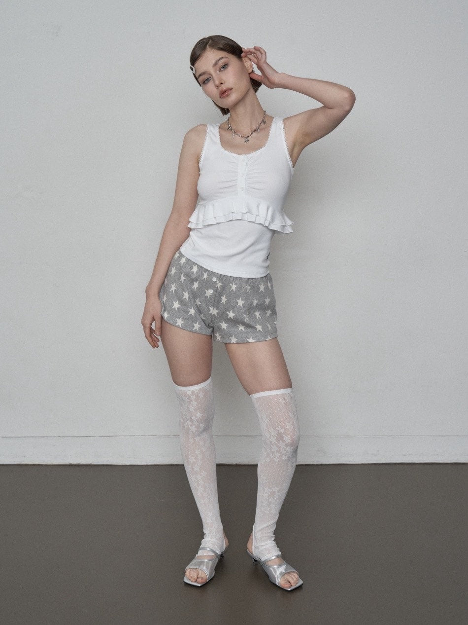 【SETUP‐EXE】STAR SHORT PANTS / 【セットアップエグゼ】スターショートパンツ