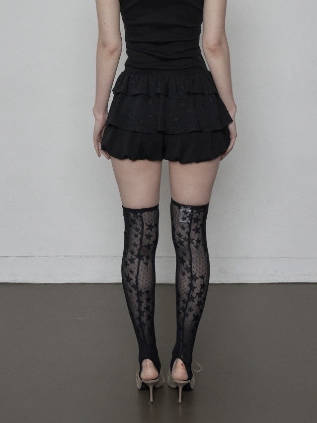 【SETUP‐EXE】STAR HIGH SOCKS / 【セットアップエグゼ】スターハイソックス