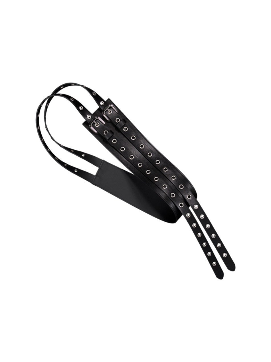 【SETUP‐EXE】TWIN BUCKLE WAIST BELT / 【セットアップエグゼ】ツインバックルウエストベルト