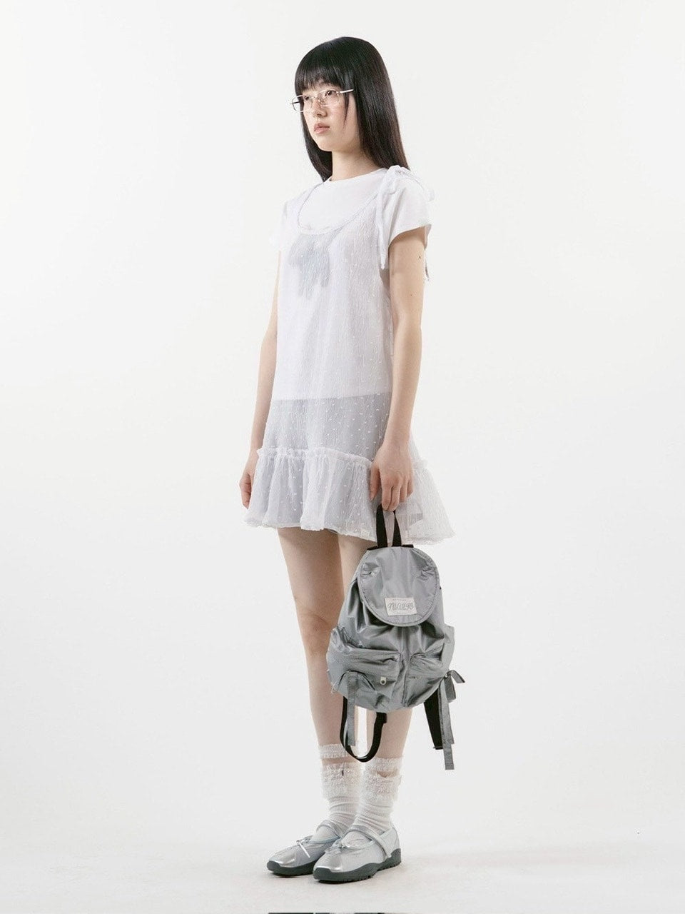 【TUOMIO】FRILL LAYERED DOT DRESS / 【トゥオミオ】フリルレイヤードドットワンピース