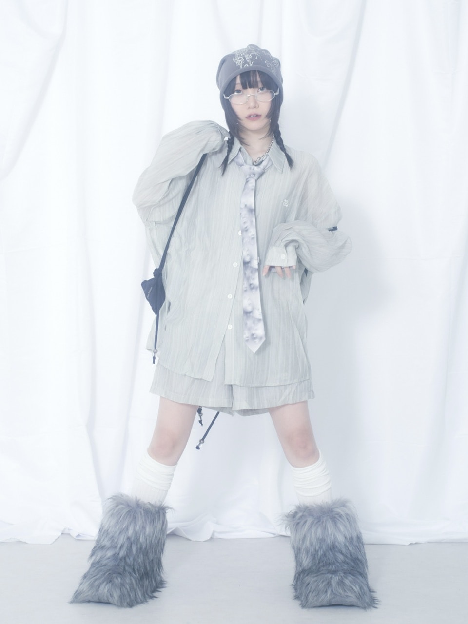 国際配送【Nerd out XU】face necktie