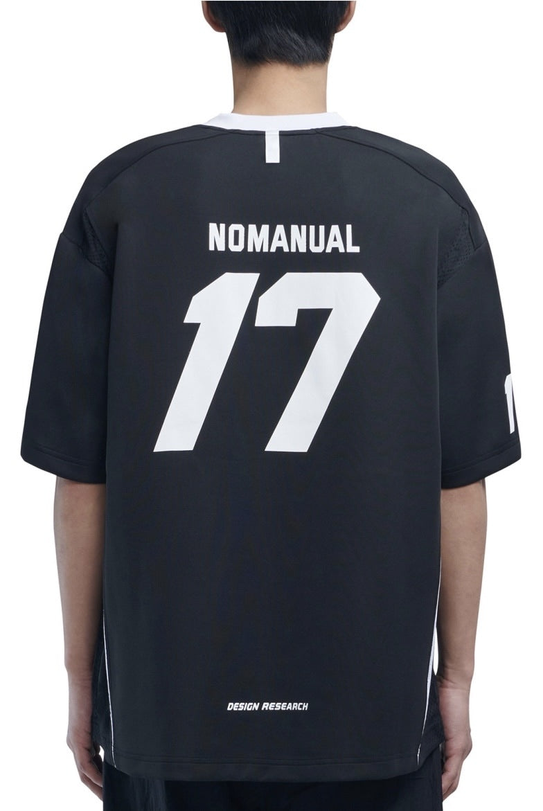 【NOMANUAL】17 MESH BLOCK FOOTBALL JERSEY