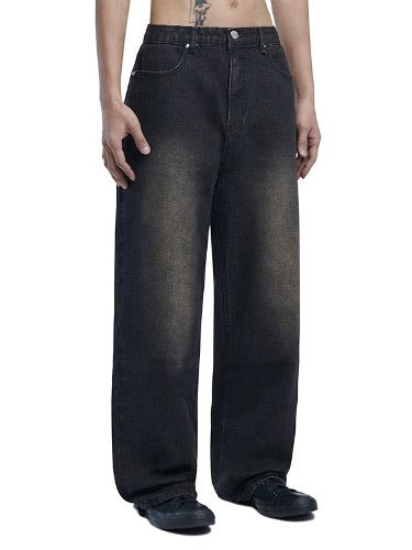 【NOMANUAL】WASHED DENIM PANTS