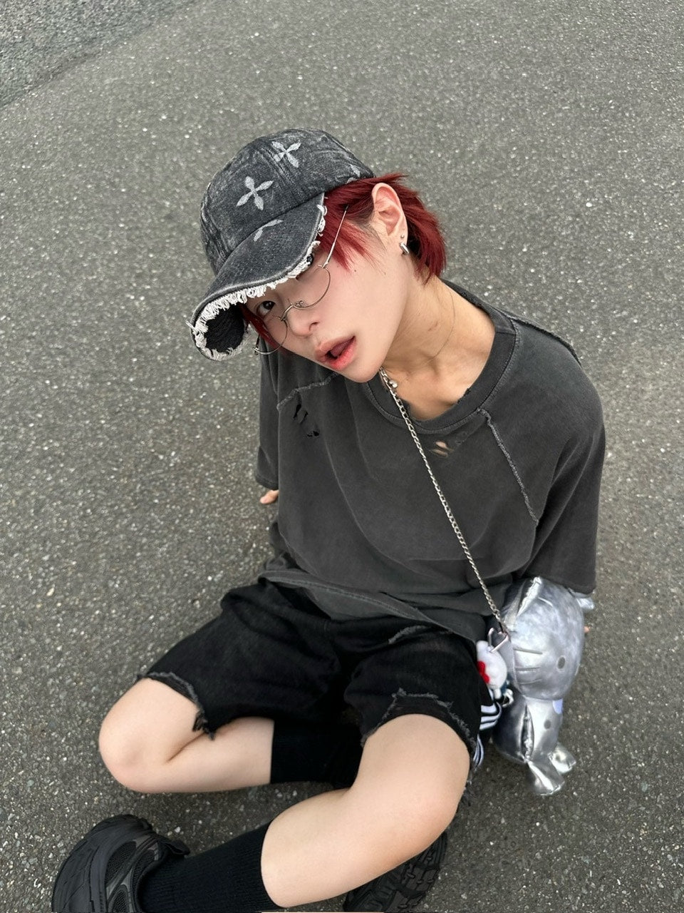 国際配送【LUV CODE】design denim cap