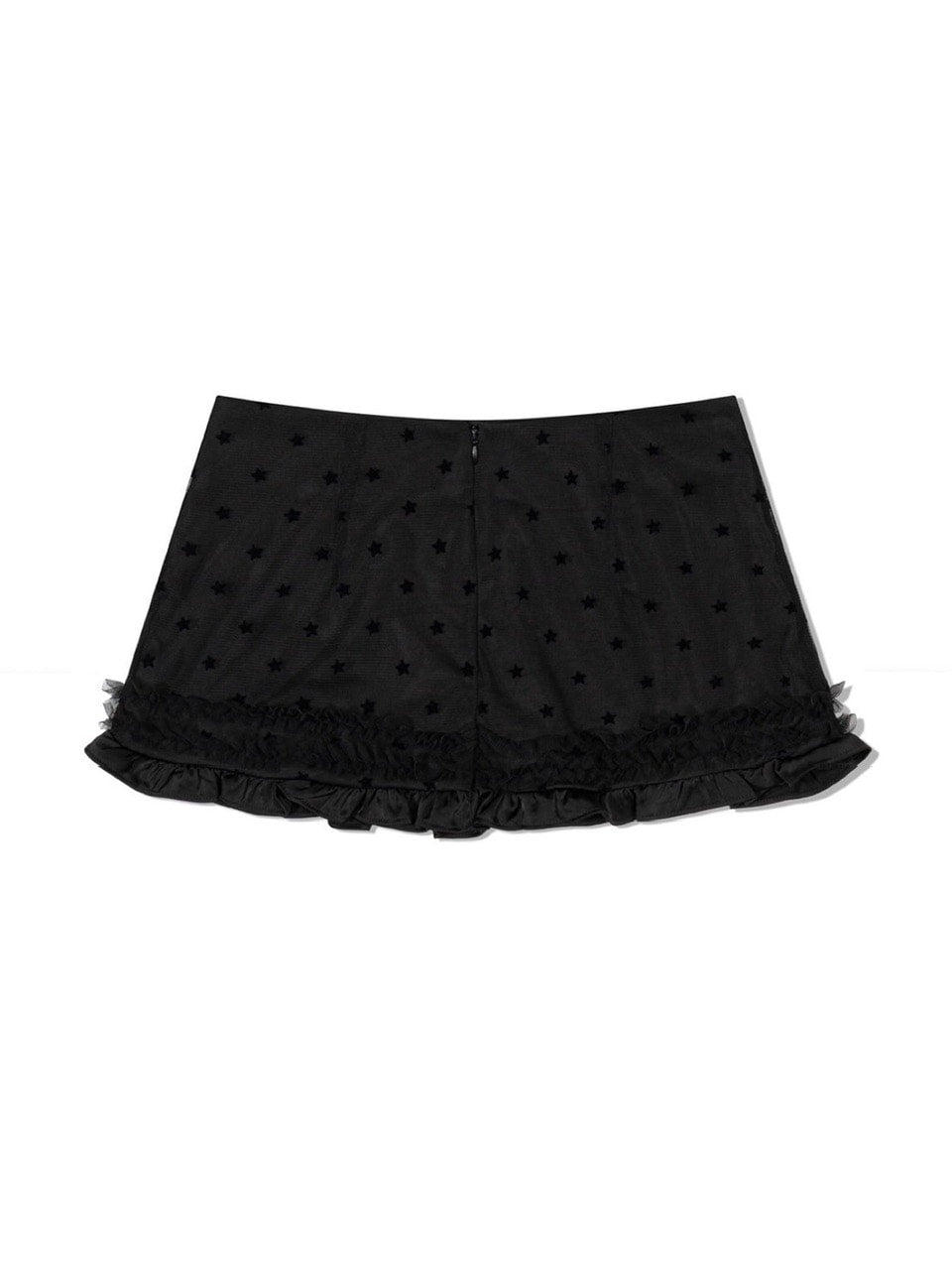 【Uglyshadow】 MESH STAR RUFFLE MINI SKIRT / 【アグリーシャドウ】メッシュスターラッフルミニスカート