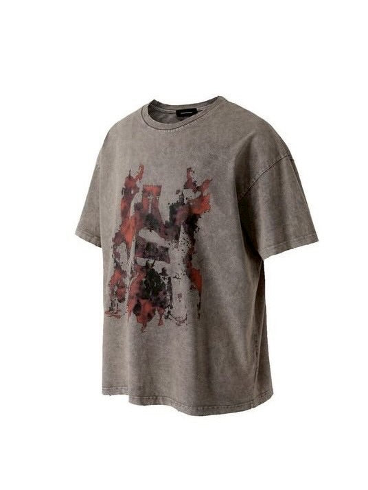 【roaringrad】CRUSADER WASHED OVER T-SHIRT / 【ロアリングラド】クルセイダーウォッシュドオーバー半袖Tシャツ