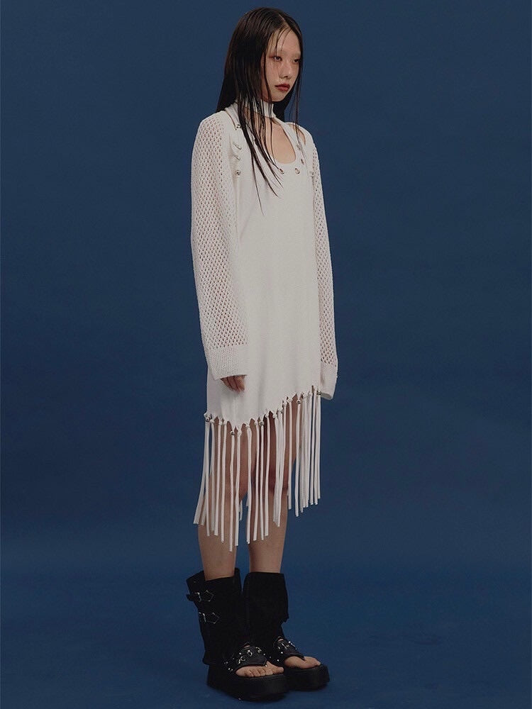 【NOT KNOWING】Bolero Linen Net Cardigan / 【ノットノーイング】ボレロリネンネットカーディガン