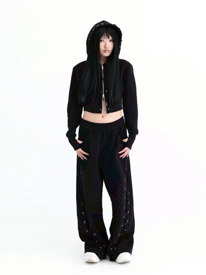 【KAIYA】tie me up sweatpants / 【カイヤ】タイミーアップスウェットパンツ