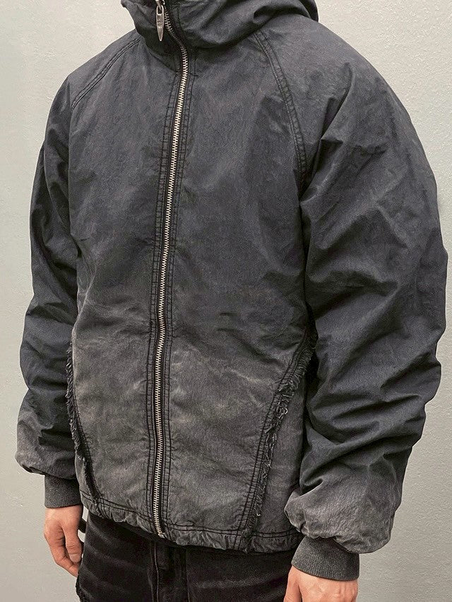 【BLR BLUER】Destroyed Gradation Washing Puffer Jacket