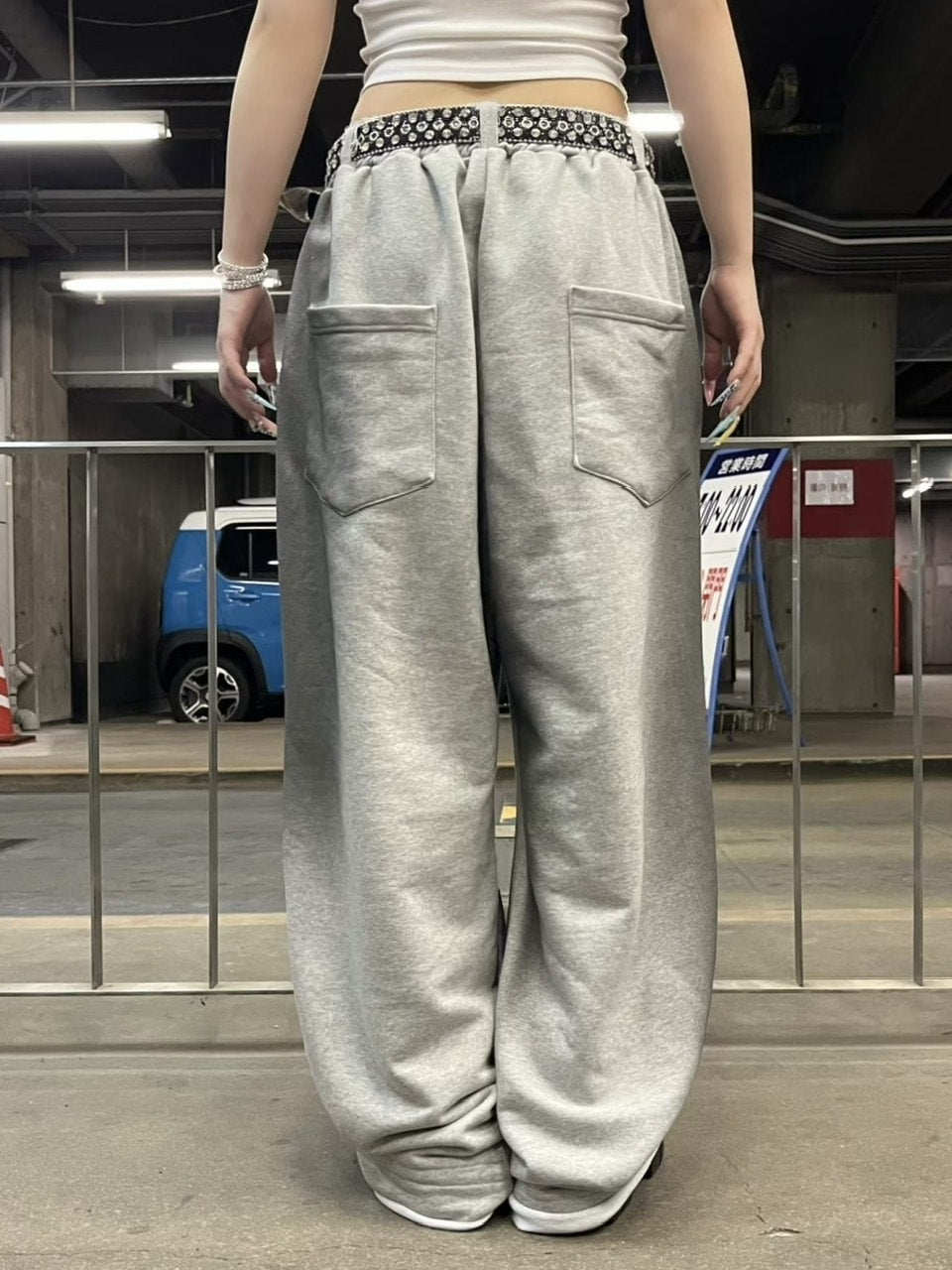 受注制【Never mind the XU】dirty damage sweat pants / 【エックスユードッグ】ダーティーダメージスウェットパンツ (2color)
