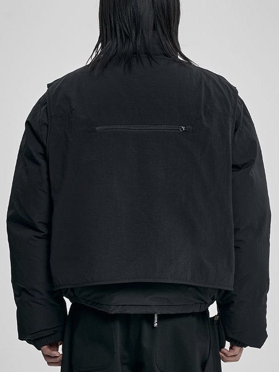 【AJOBYAJO】Cargo Vest Layered Padded Jacket / 【アジョバイアジョ】カーゴベストレイヤードパディッドジャケット