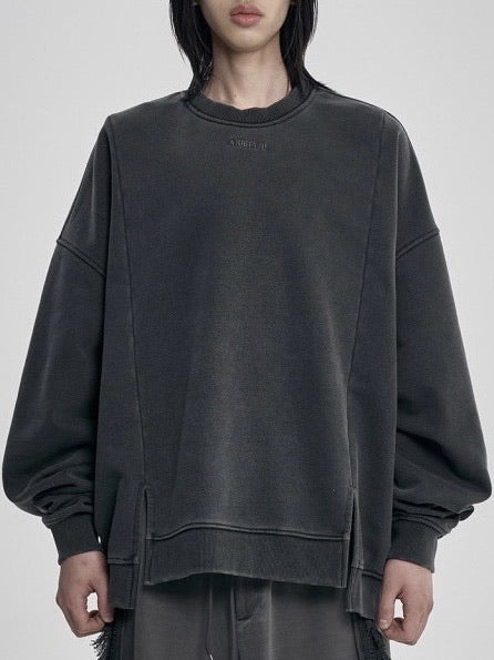【AJOBYAJO】Twofold Wide Washed Sweatshirt / 【アジョバイアジョ】トゥーフォールドワイドウォッシュドスウェットシャツ１６