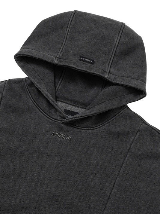 【AJOBYAJO】Twofold Wide Washed Hoodie【アジョバイアジョ】トゥーフォールドワイドウォッシュドプルオーバーパーカー
