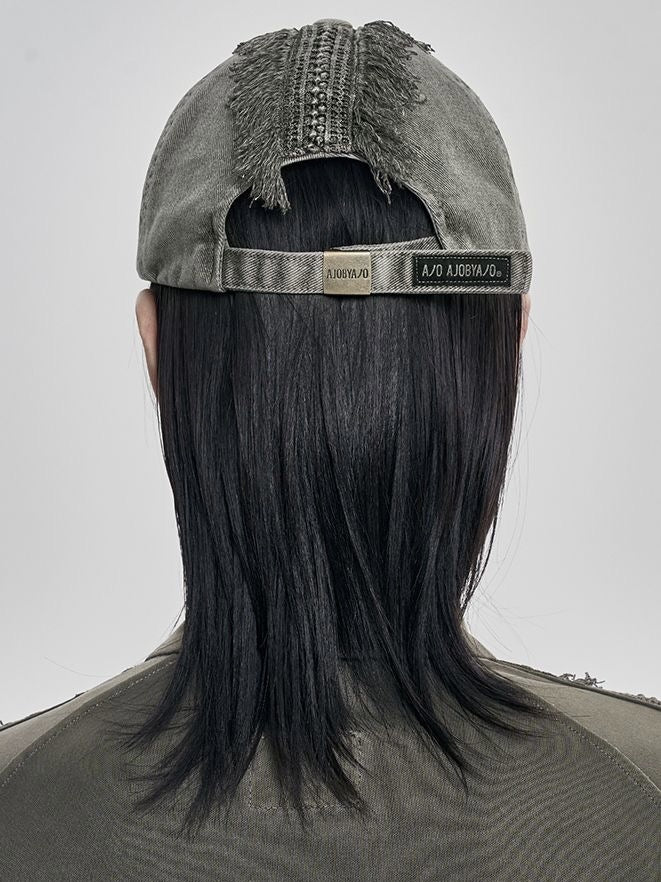 【AJOBYAJO】Lace Trimming Washed Cap / 【アジョバイアジョ】レーストリミングウォッシュドキャップ